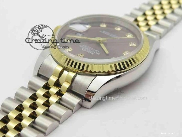 0521 DateJust 116234 SS YG BP Best Edition Gray Dial Diam Markers On SS YG Bracelet SA ZipUp 3745